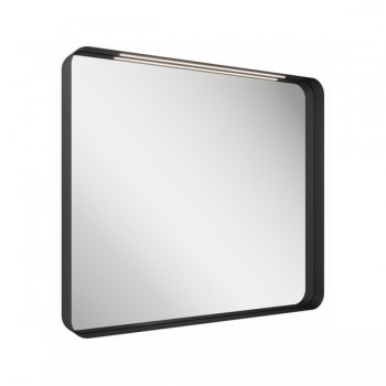 Зеркало STRIP I 500x700 черное с подсветкой